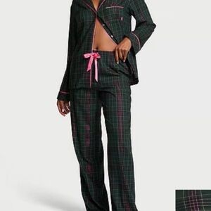 Victoria’s Secret New Pajama Set - Green and Pink Plaid